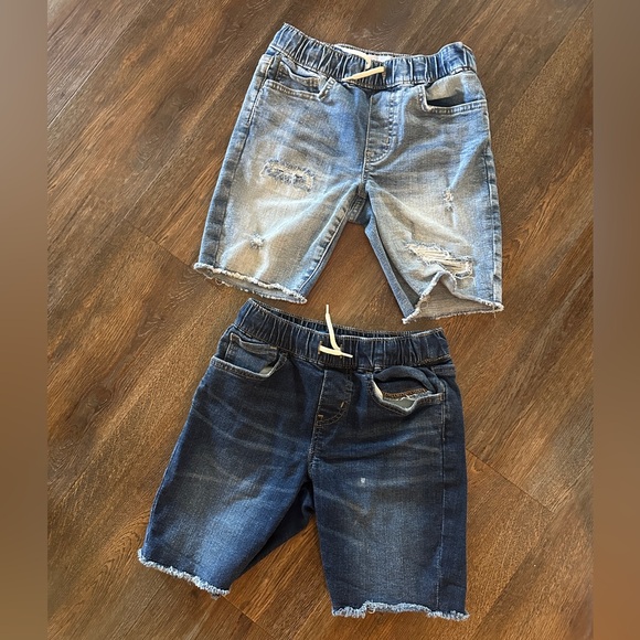 Boys Medium distressed drawstring denim shorts - Picture 1 of 6